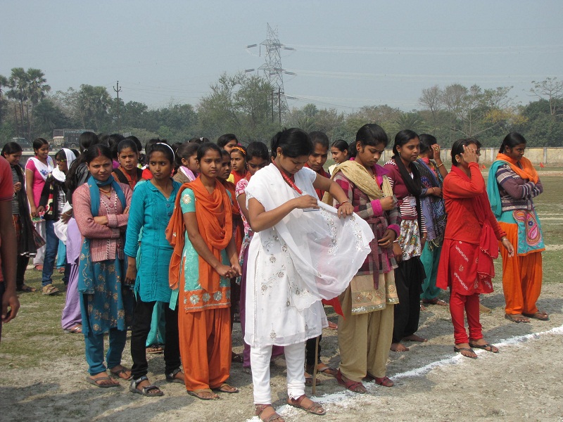 Students Enthusiastically Participating In Different Activities.