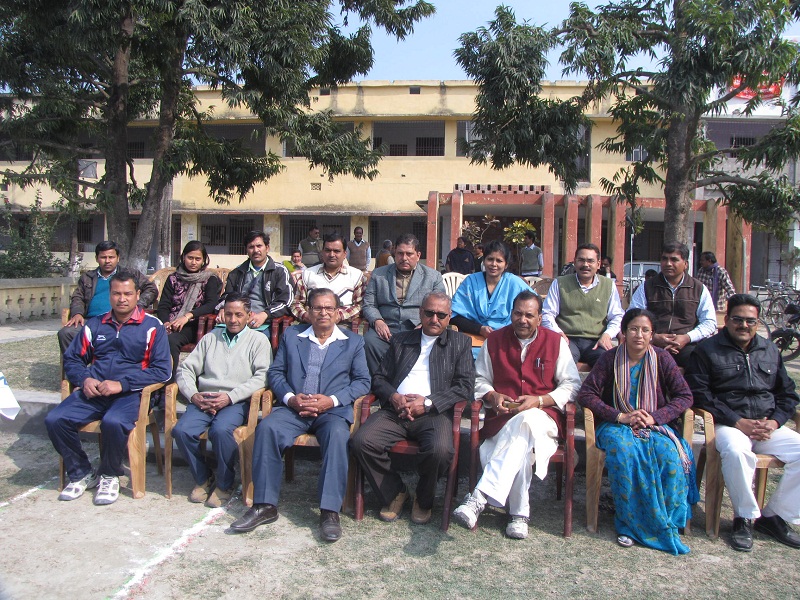 Group Photograph Of Teaching Staffs With Principal