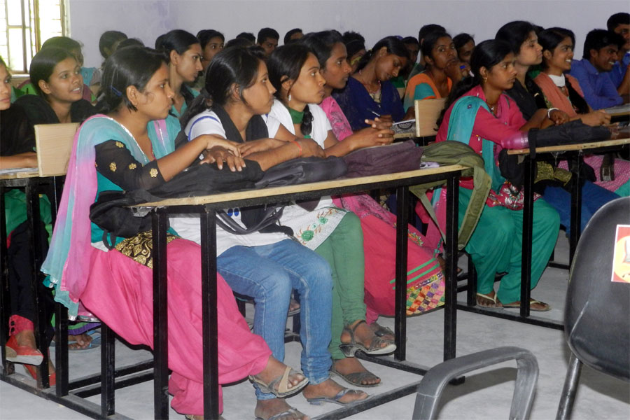 College Students On Seminar On